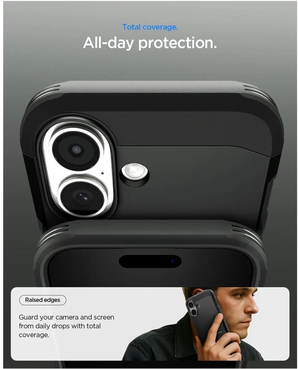 Spigen Tough Armor T MagFit ACS09984 Hoesje - iPhone 17 - Zwart