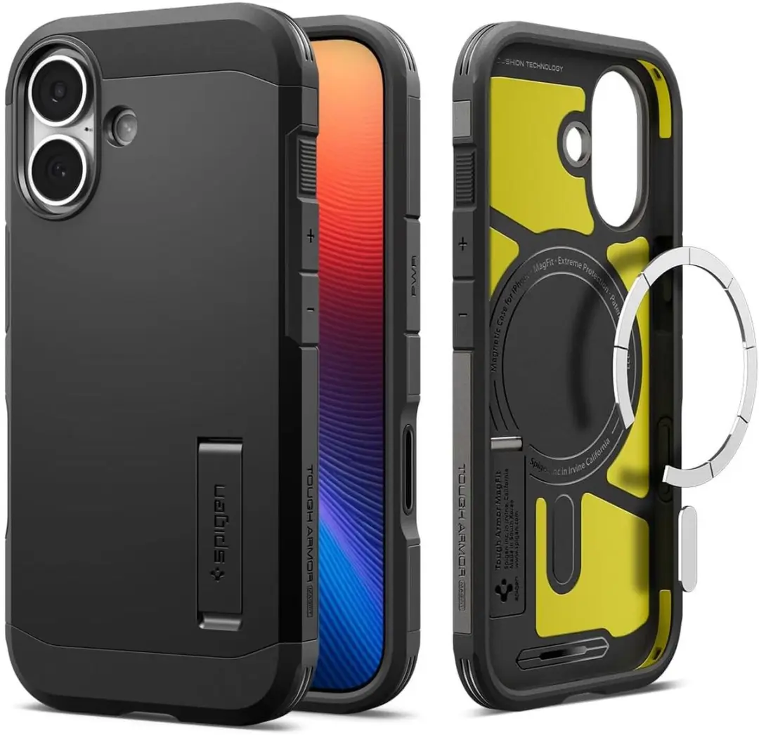 Spigen Tough Armor T MagFit ACS09984 Hoesje - iPhone 17 - Zwart