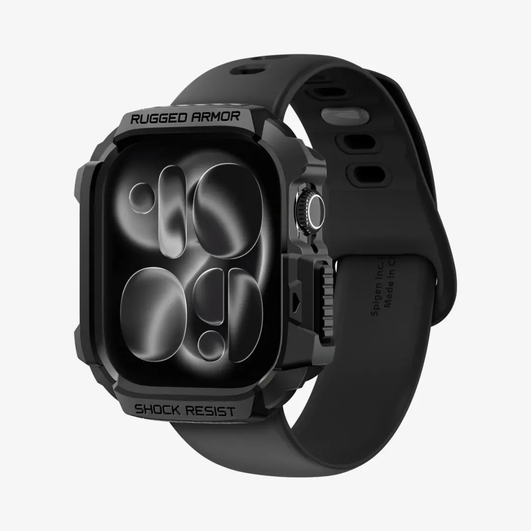 Spigen Rugged Armor 2 Hoesje - Apple Watch 11/10 42mm - Matte Zwart
