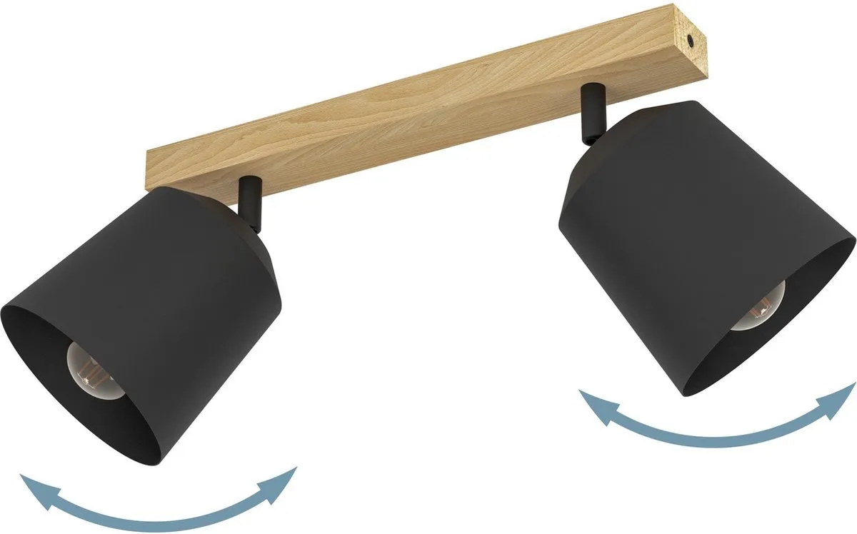 Eglo Cotorro Spot E27 - 54cm - Bruin/Zwart