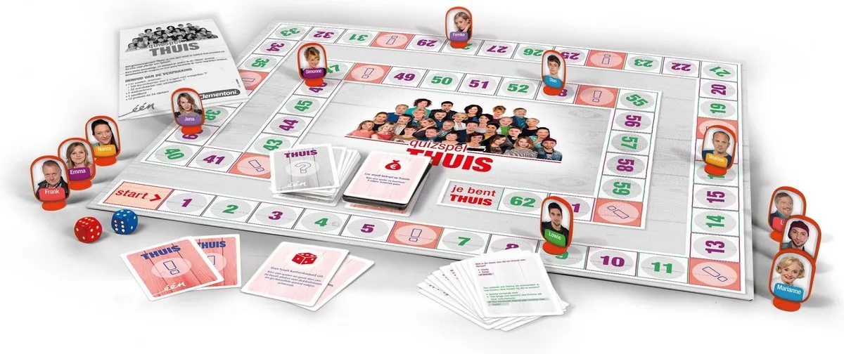 Clementoni Thuis TV Quiz Spel 66708 - Educatief Bordspel - Multicolor