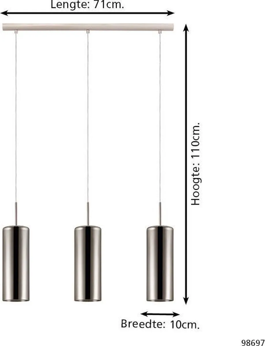 Eglo Selvino Hanglamp E27 - 71cm - Groen - afbeelding 6 van 6