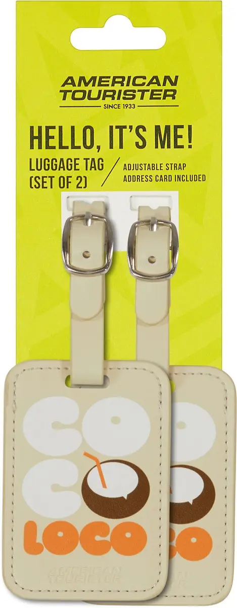 American Tourister Bagage Labels Coco Loco - 2 Stuks