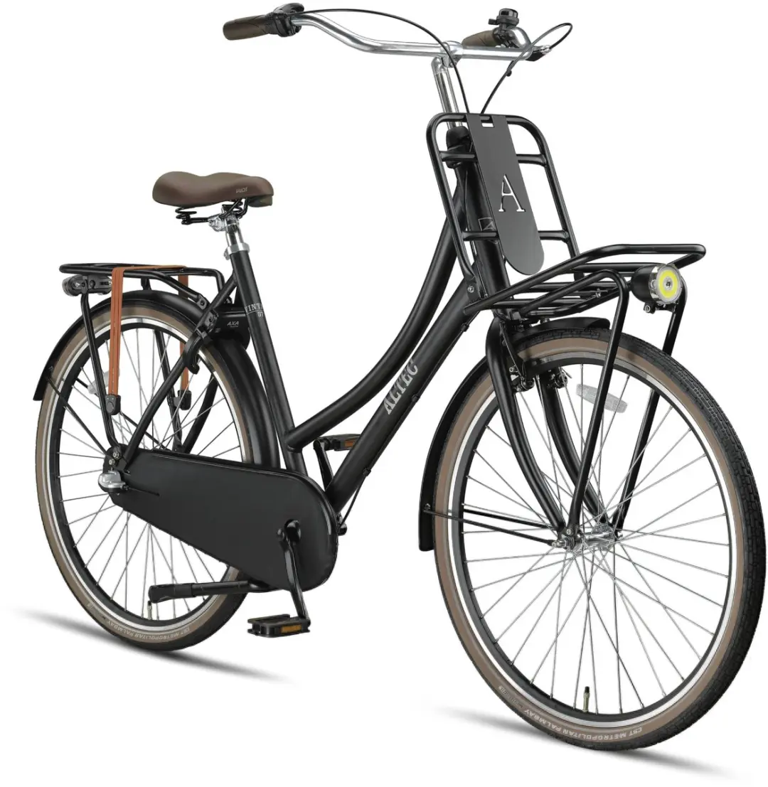 Altec Vintage Damesfiets 28 inch - 3 Versnellingen - Mat Zwart
