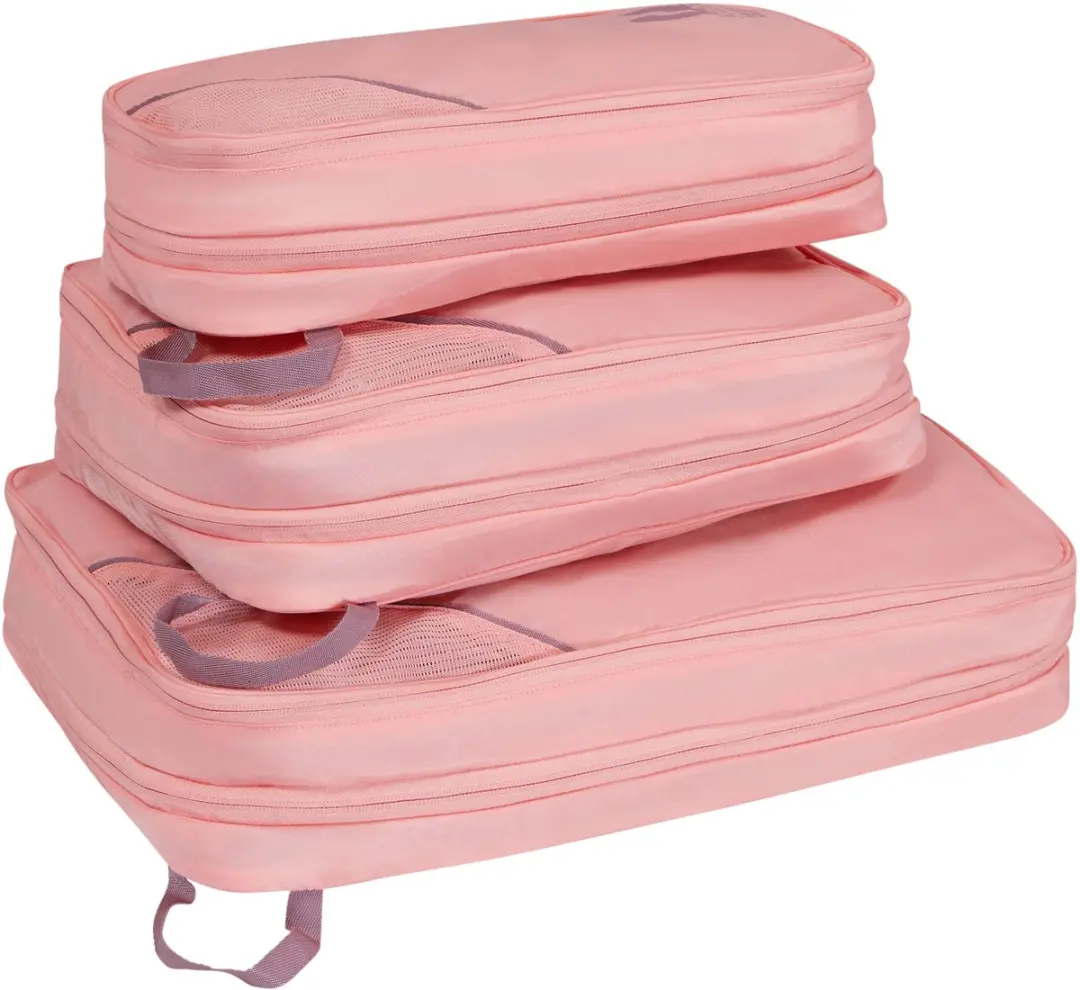 American Tourister Packing Cube Set S/M/L - 3 Stuks - 45x34x11cm - Pink Mauve - afbeelding 3 van 6