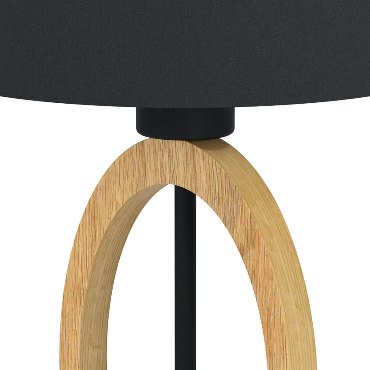 Eglo Basildon 1 Tafellamp E27 - 42,5 cm - Bruin/Zwart