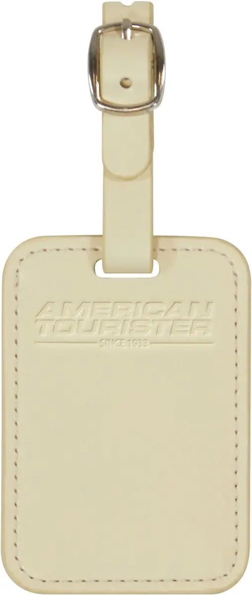 American Tourister Bagage Label Coconut Sand - 2 Stuks