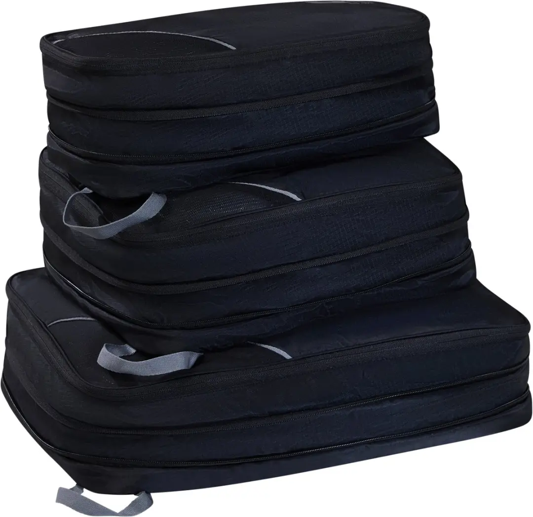 American Tourister Packing Cube Set S/M/L - 3 Stuks - Zwart/Grijs