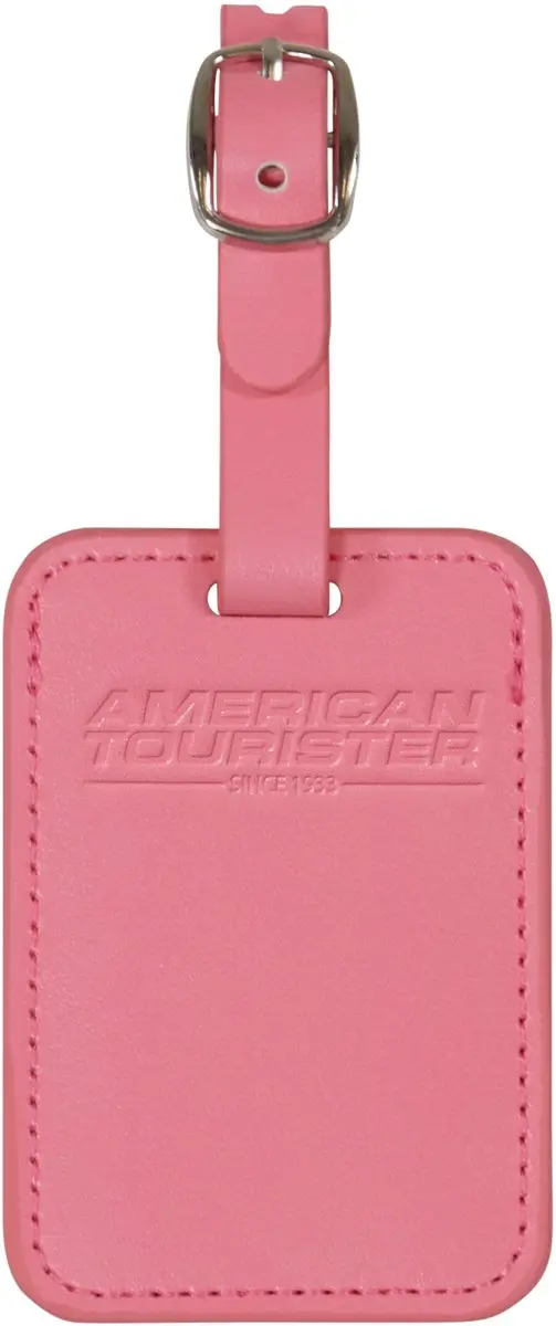American Tourister Bagage Labels Pink Glitch