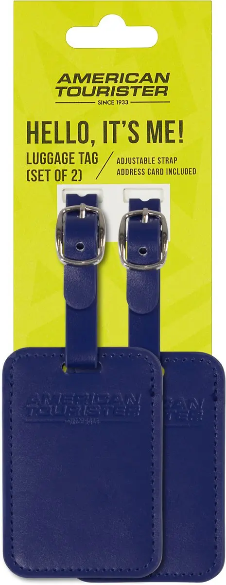 American Tourister Bagage Label - 2 Stuks Dark Blue