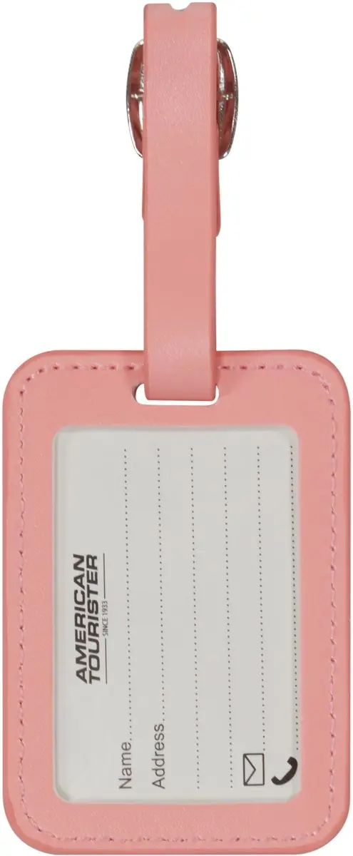 American Tourister Bagage Labels - 2 Stuks - Solar Pink