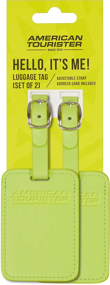 American Tourister Bagage Label - 2 Stuks Light Lime