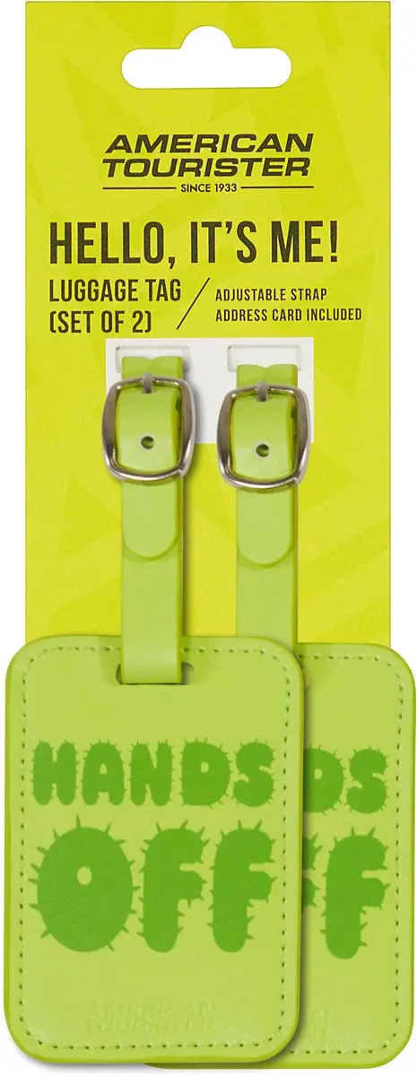 American Tourister Bagage Label Hands Off - 2 Stuks