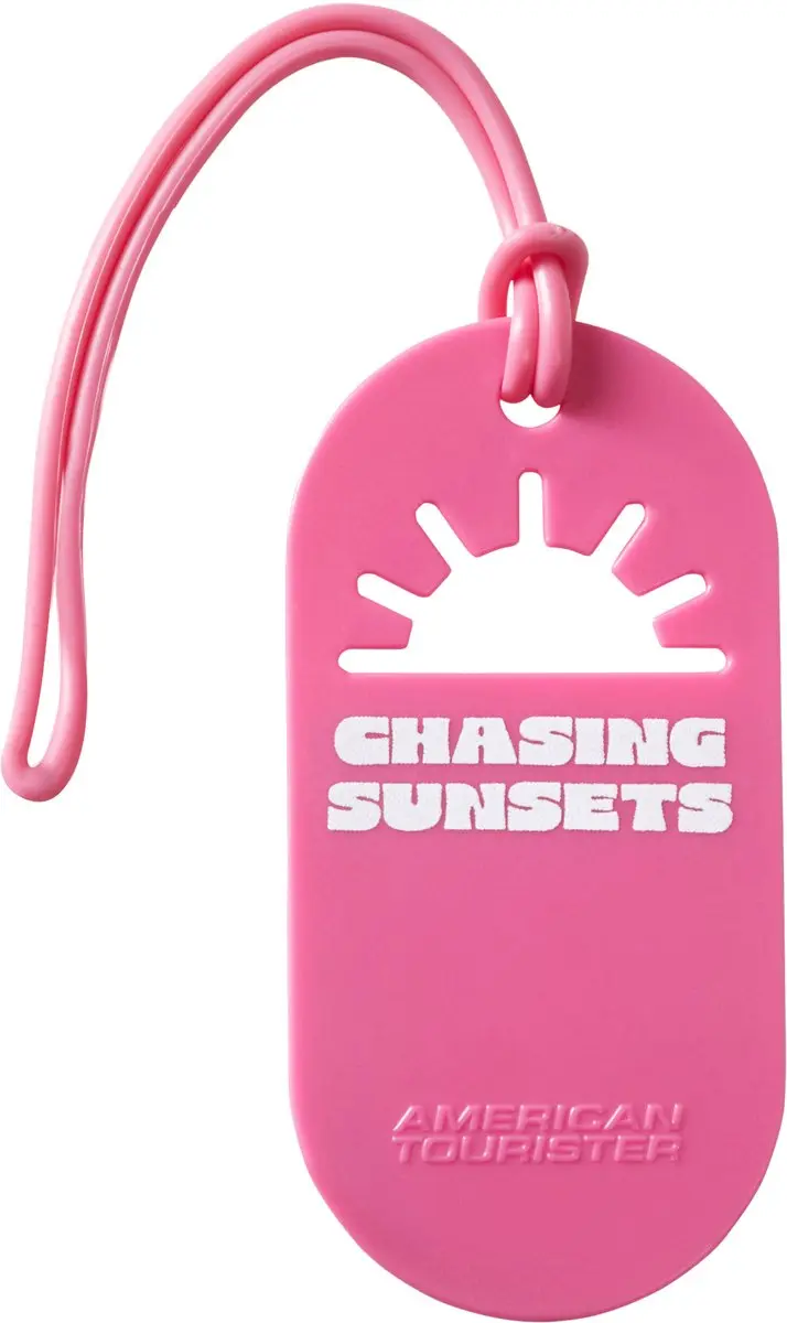 American Tourister Bagage Label Chasing Sunsets