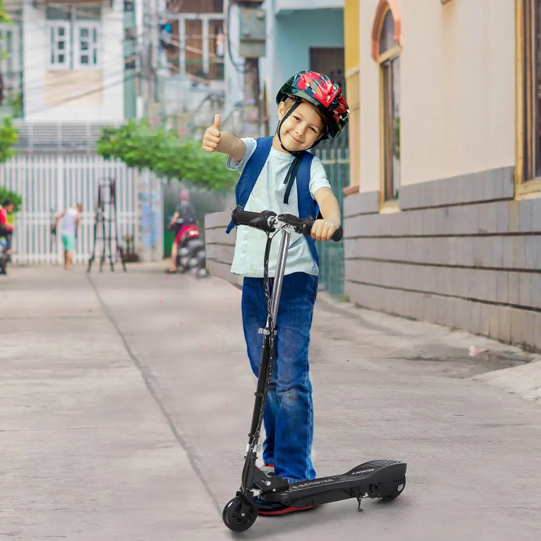 Homcom Kids E-Scooter - 120W - Zwart