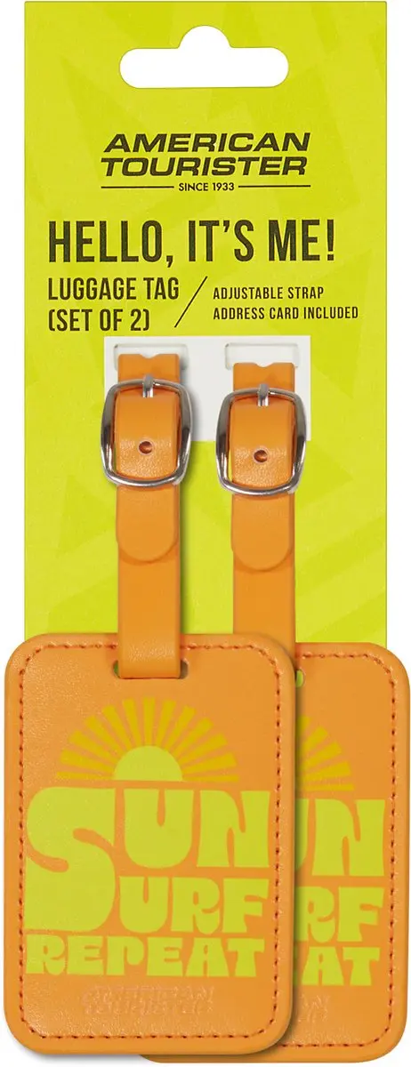 American Tourister Bagage Labels Sun Surf Repeat - 2 Stuks