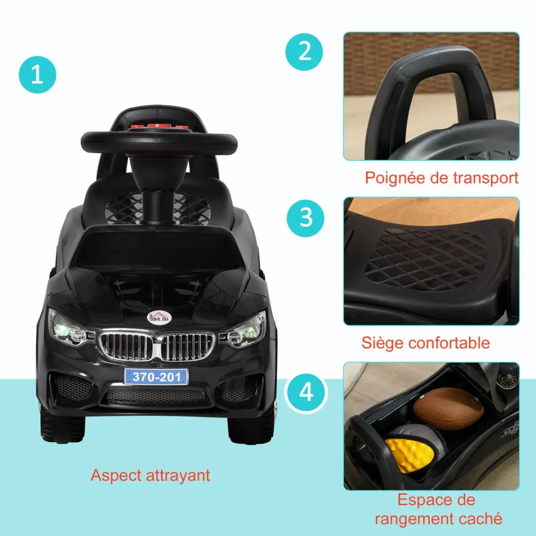 Homcom Kinderglijwagen PP 63,5x28x36cm