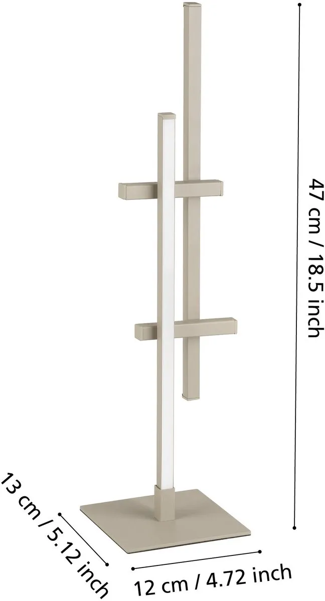 Eglo Trepiliano LED Tafellamp 47cm - Zandkleur/Wit