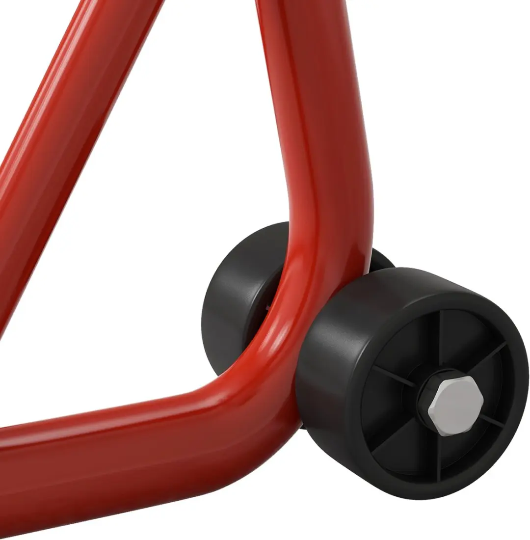 Homcom Achterste Motorstandaard - Staal - 70x47x34,5cm - Rood