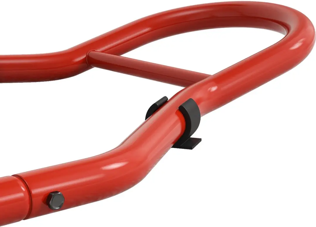 Homcom Achterste Motorstandaard - Staal - 70x47x34,5cm - Rood