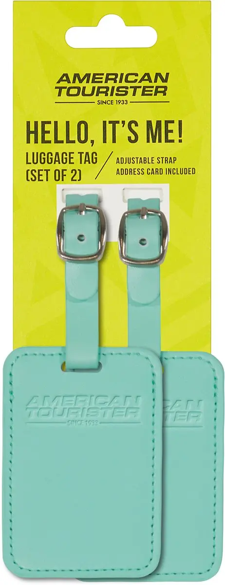 American Tourister Bagage Label Jelly Mint - 2 Stuks