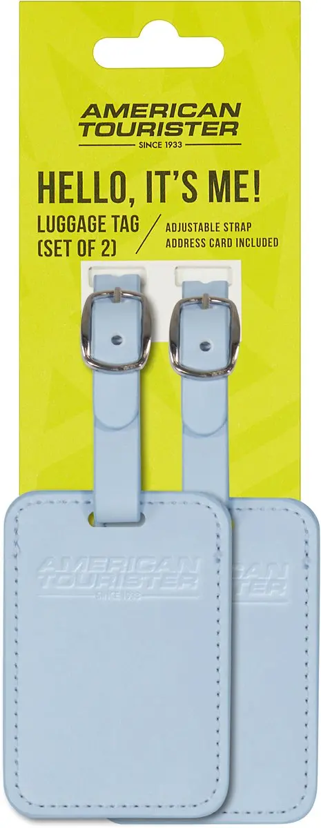 American Tourister Bagage Label - 2 Stuks - Neptune Blue