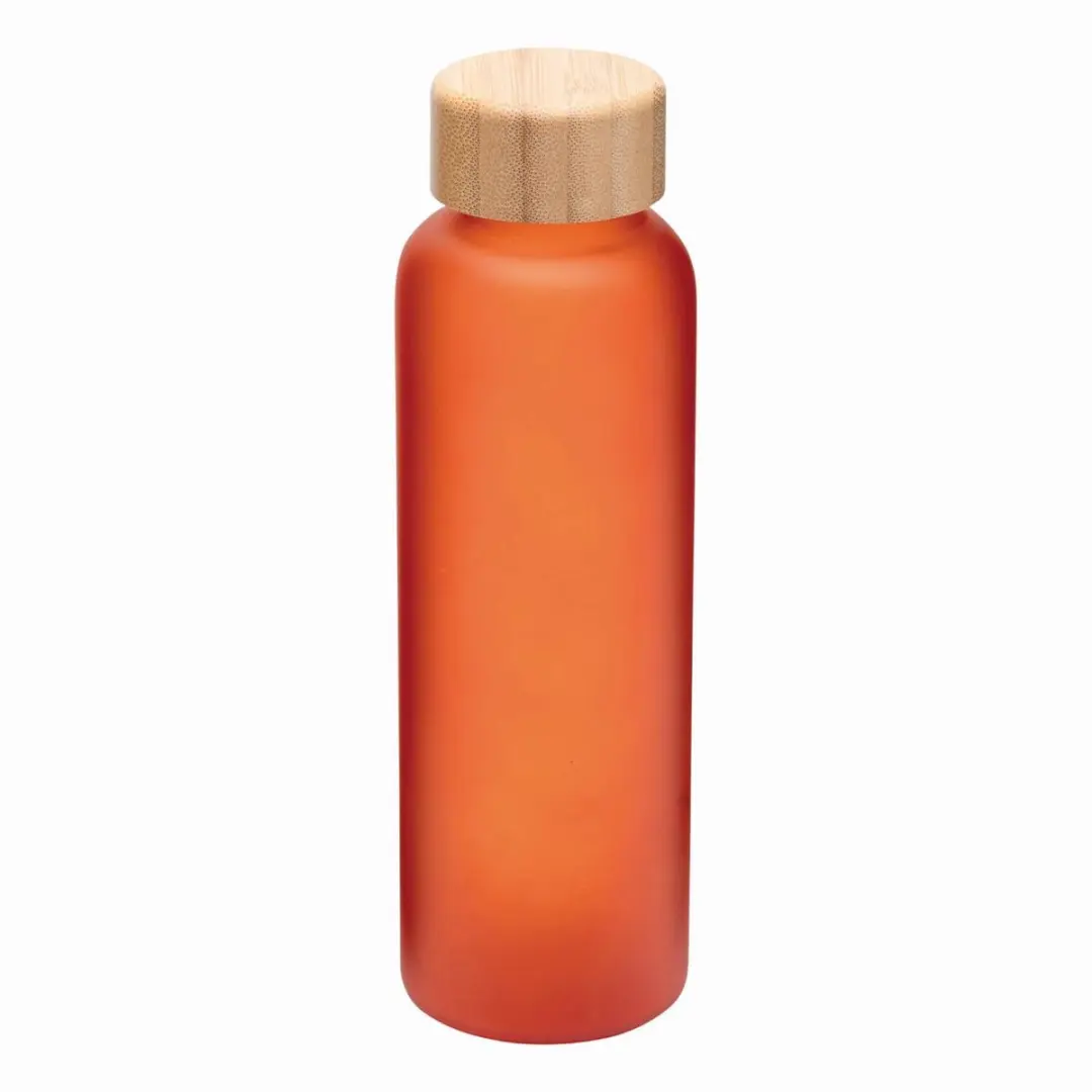 Bellatio Design Frosty Drinkfles 500ml - Glas - Oranje