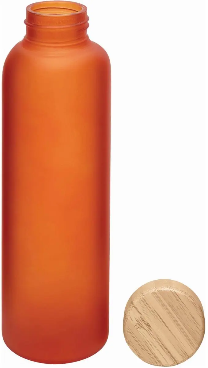 Bellatio Design Frosty Drinkfles 500ml - Glas - Oranje