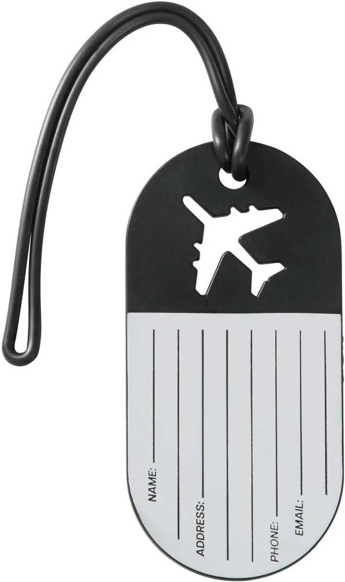 American Tourister Bagage Label Ready For Take-Off - 2 Stuks - Zwart