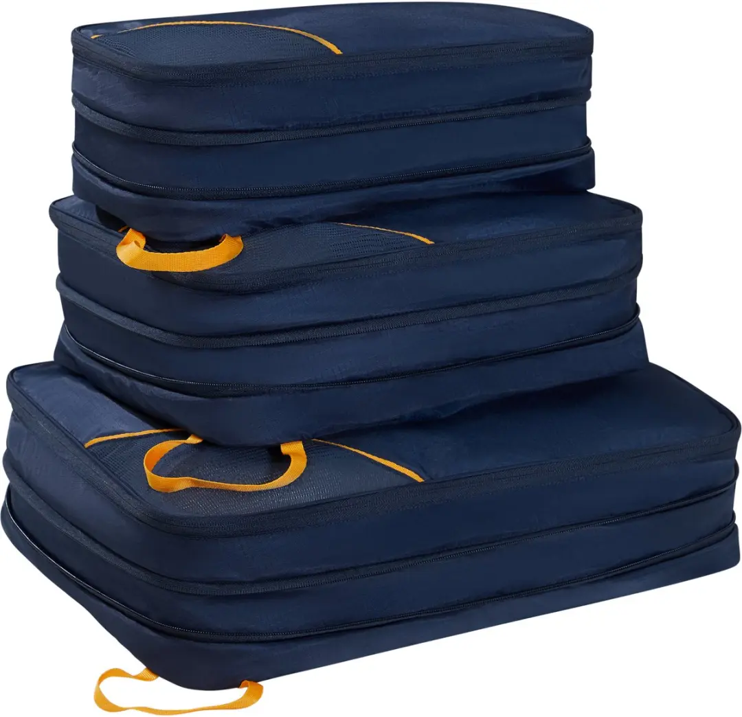 American Tourister Packing Cube Set S/M/L - Navy Orange