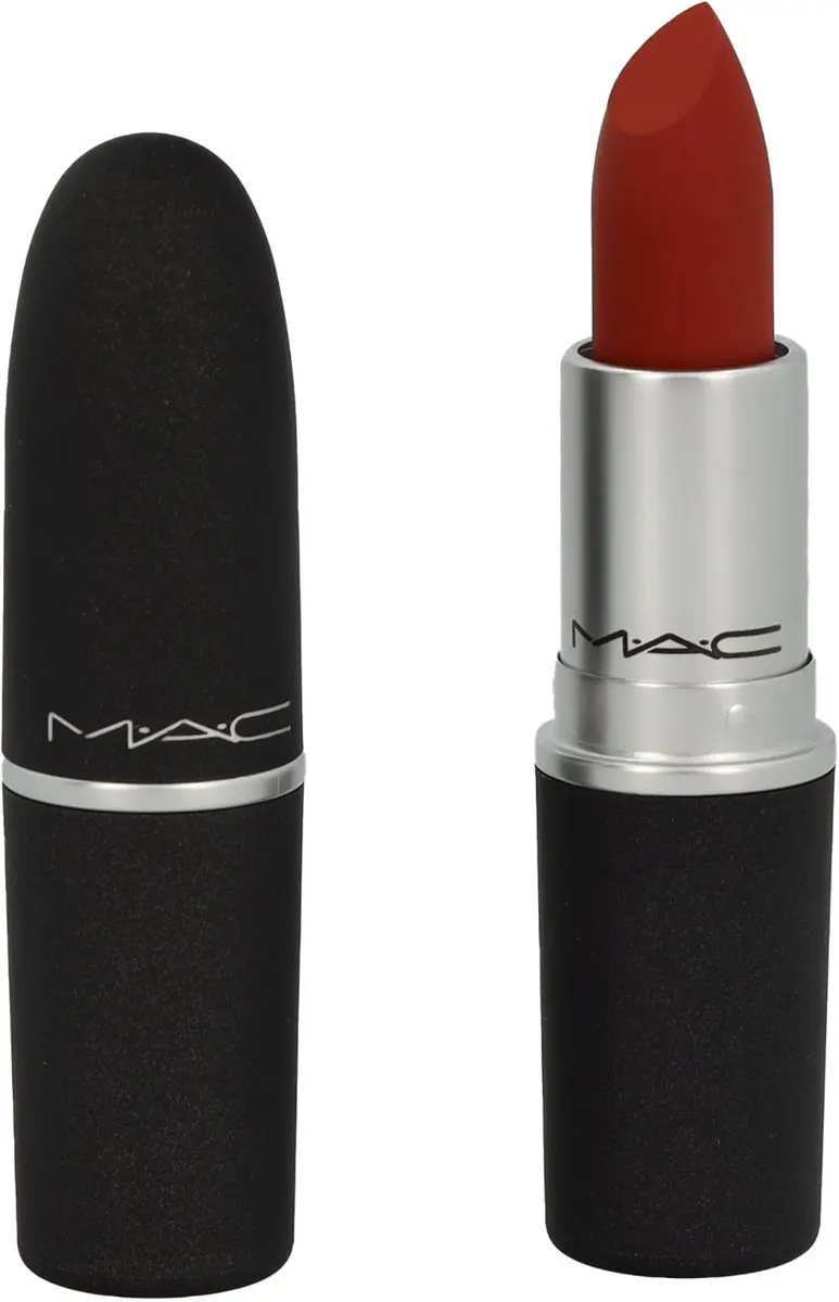 MAC Powder Kiss Devoted To Chili Lipstick 3g - Zwart