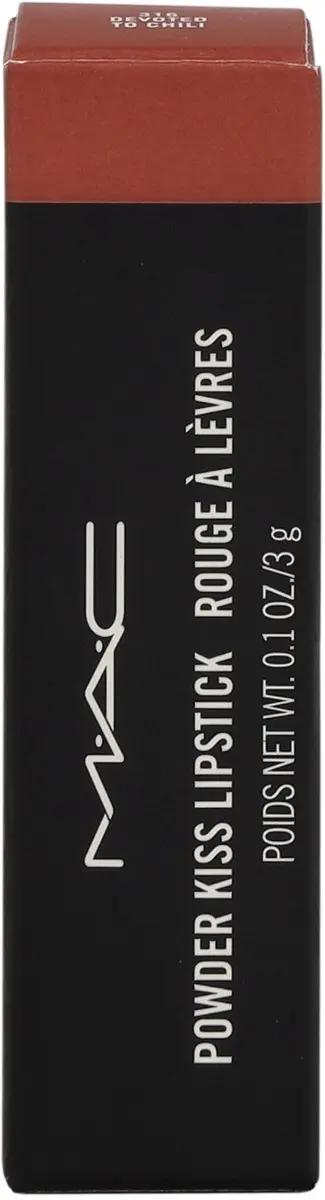 MAC Powder Kiss Devoted To Chili Lipstick 3g - Zwart
