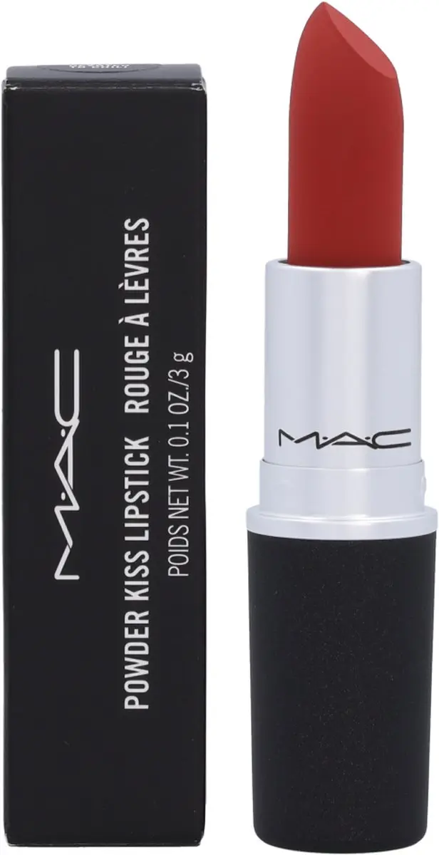 MAC Powder Kiss Devoted To Chili Lipstick 3g - Zwart - afbeelding 6 van 6
