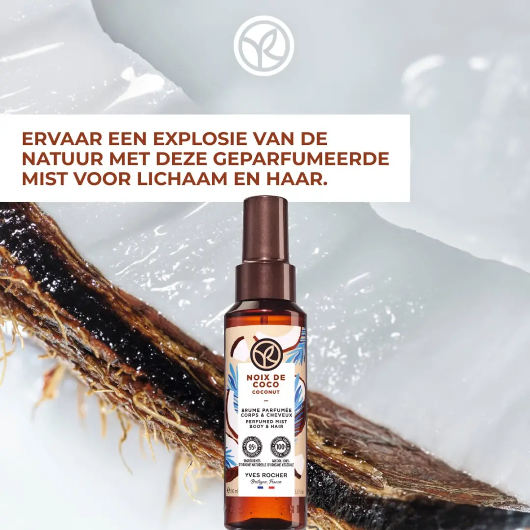 Yves Rocher Brume Parfumée Kokosnoot 100ml - afbeelding 6 van 6