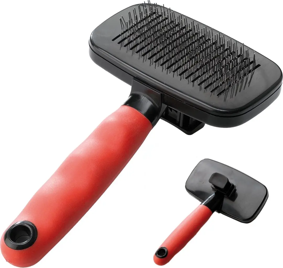 Ferplast Slicker Borstel Medium - 16x10cm - Rood/Zwart