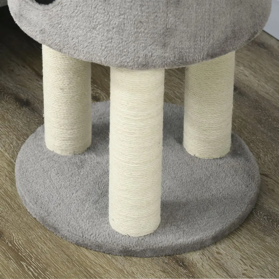 Pawhut Kattenboom - 40x40x103cm - Grijs