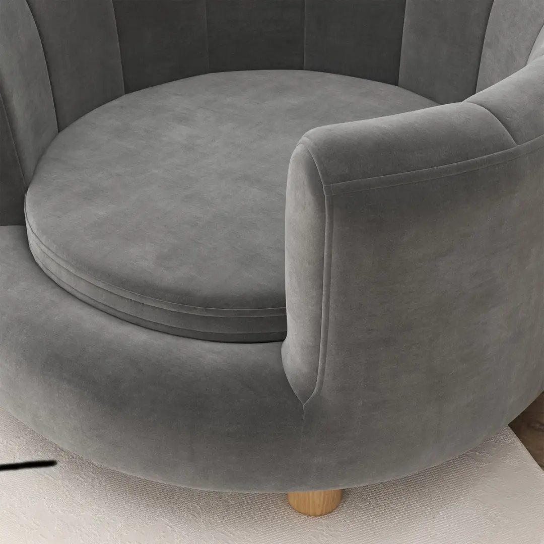 Pawhut Hundesofa 65cm - Wasbaar - Grau