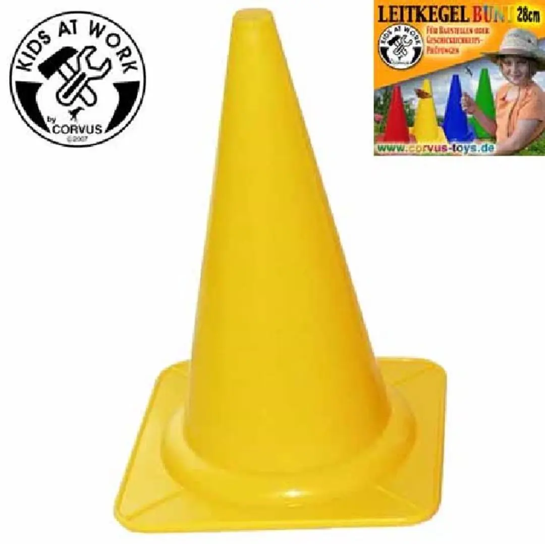 Kids at work Pylon 28cm Kunststof - Oranje