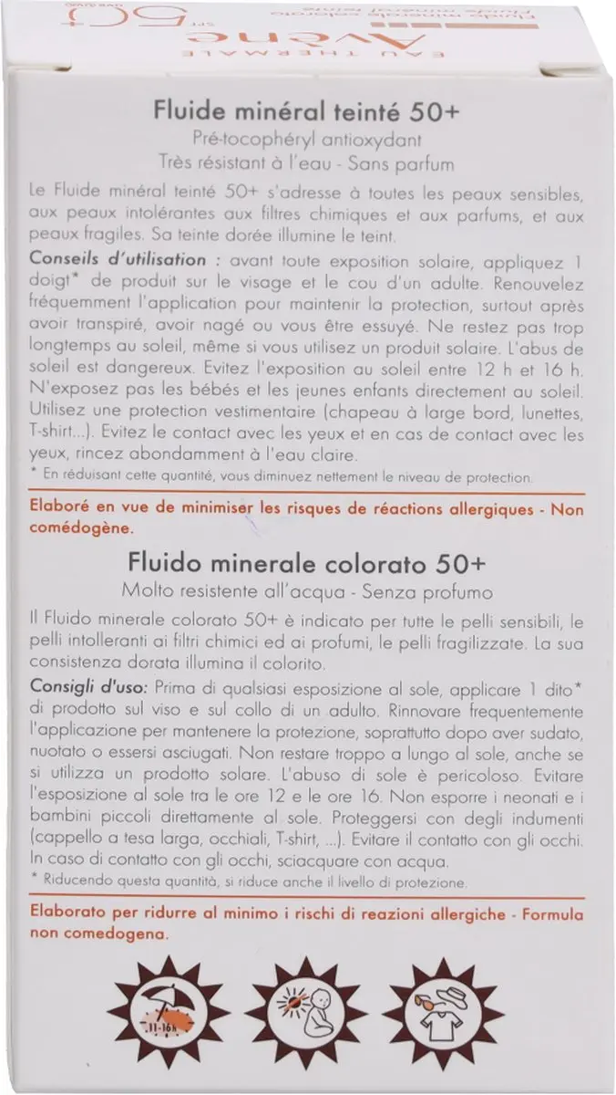 Avène Zonnebrand Lotion SPF 50+ 40ml