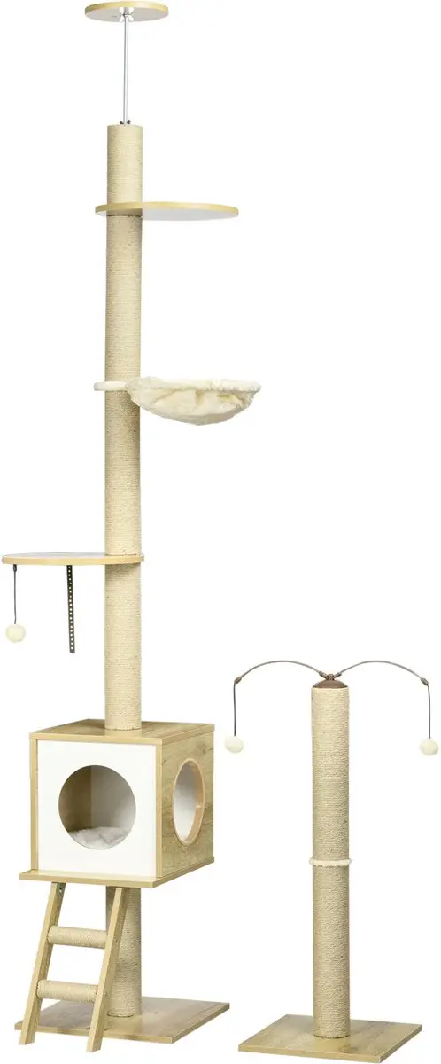Pawhut Kattenboom 40x40x285cm
