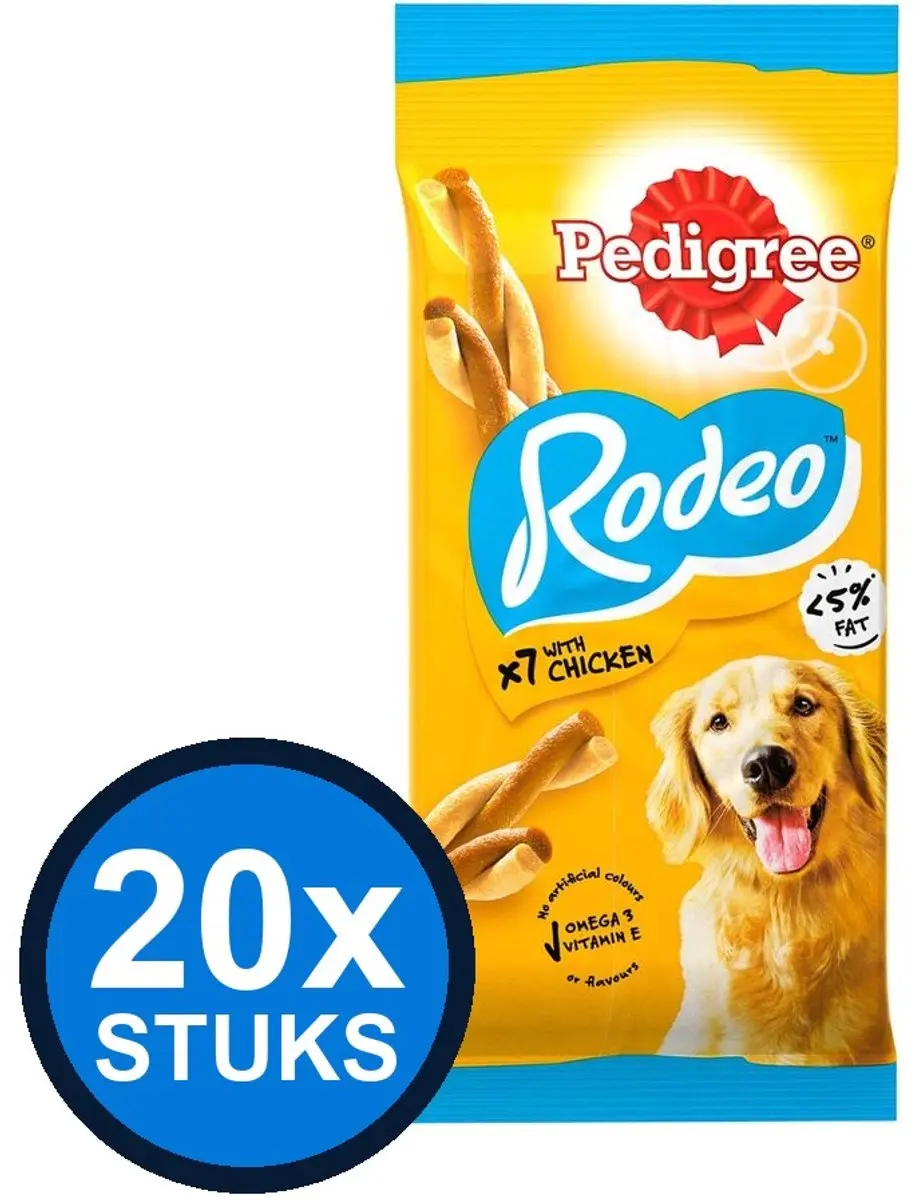 Pedigree Rodeo Kip Honden Snacks 20x 123g