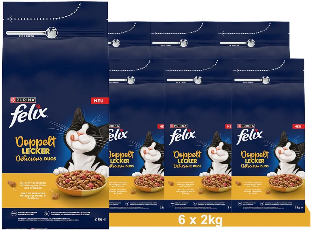 Felix Dubbel Lekker Kip Droogvoer