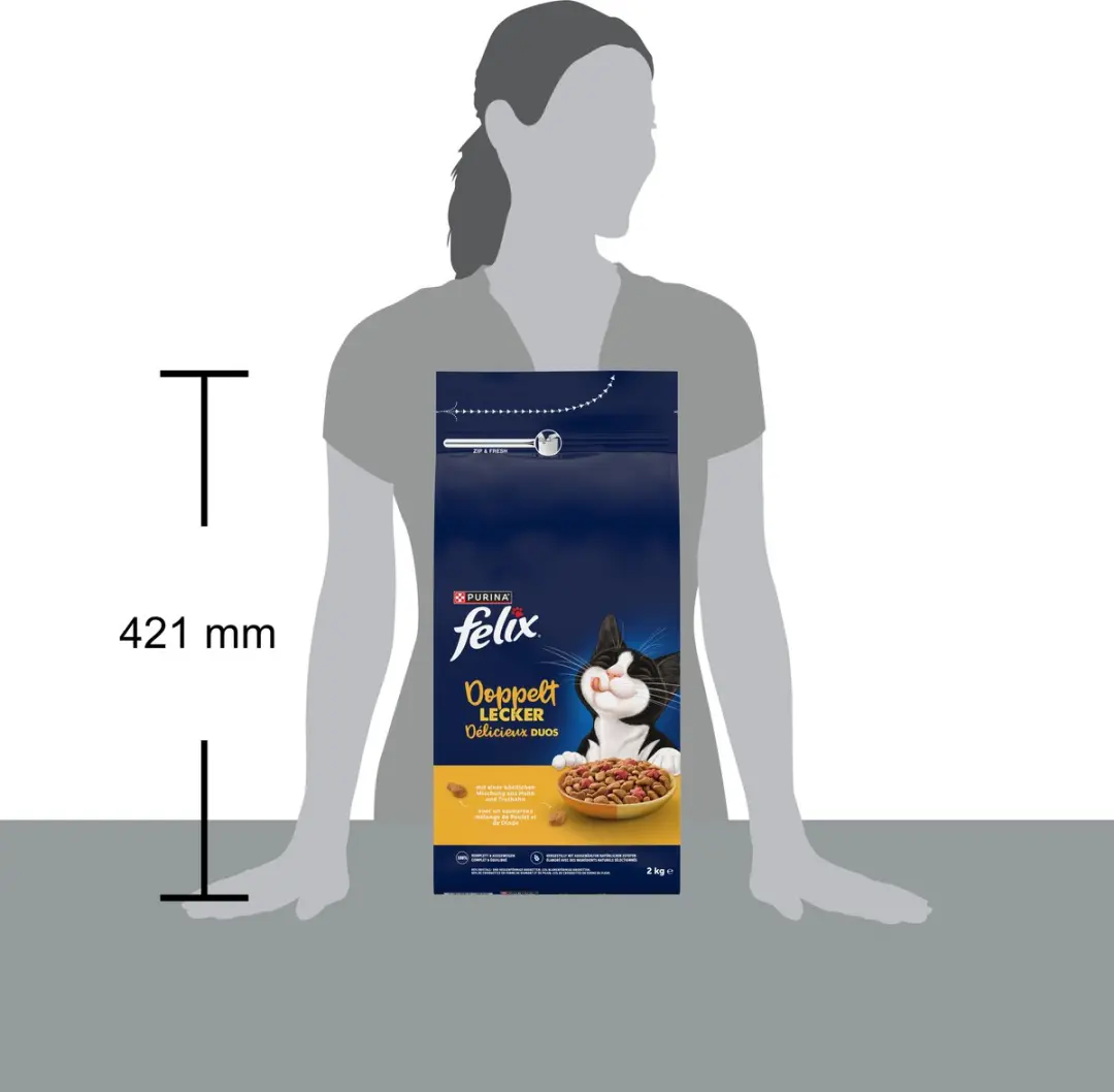 Felix Dubbel Lekker Kip Droogvoer - 12kg (6x2kg)