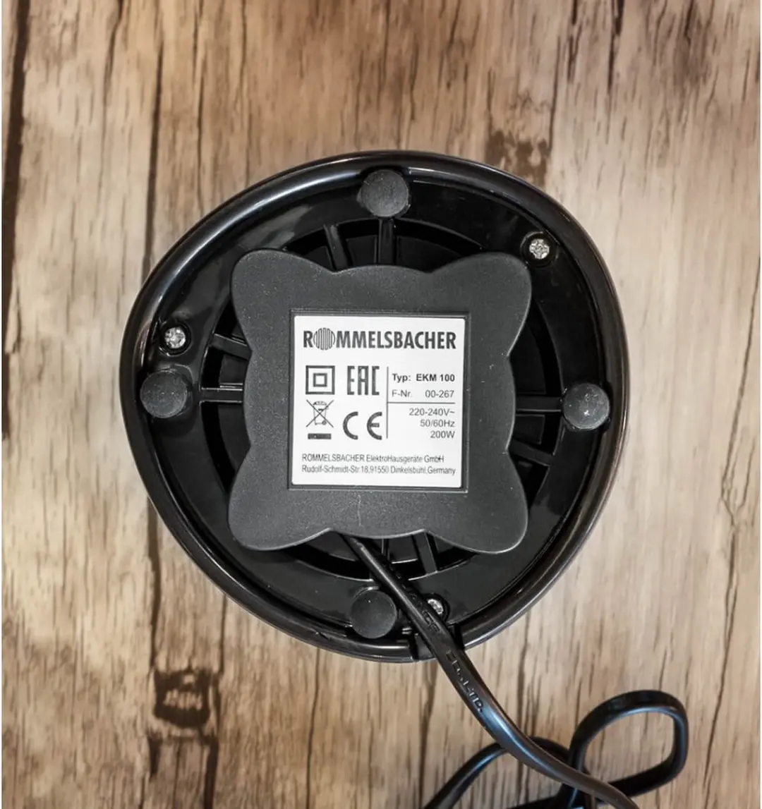 Rommelsbacher EKM 100 Koffiemolen 200W - 70g - Zwart/RVS