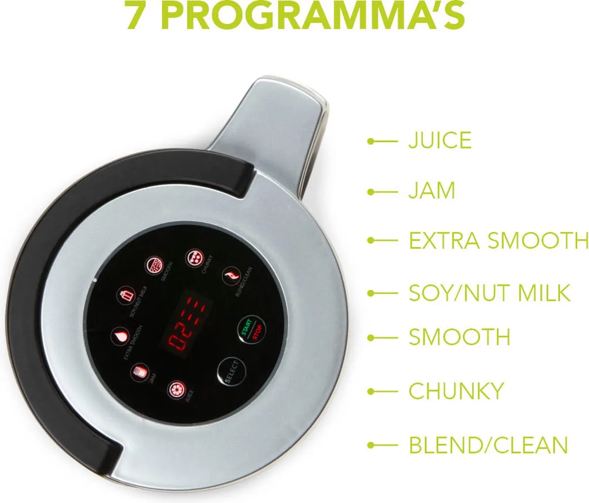 Domo DO716BL Soepmaker 1000W - 2,2L - 7 Programma's - Zwart