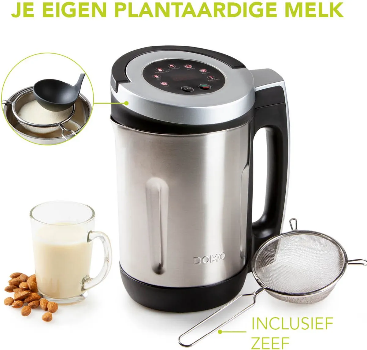Domo DO716BL Soepmaker 1000W - 2,2L - 7 Programma's - Zwart