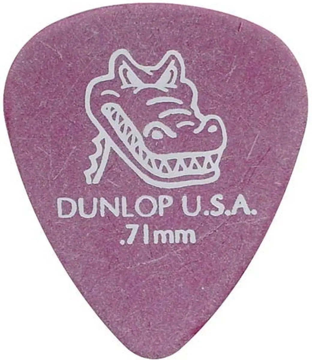 Dunlop 417-R-71 Plectra 0.71mm Paars - 72 Stuks
