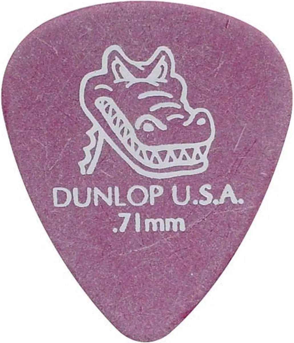 Dunlop 417-R-71 Plectra 0.71mm Paars
