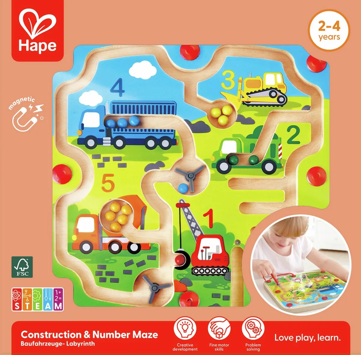Hape Labyrinth E1713 - Bouwset - afbeelding 6 van 6