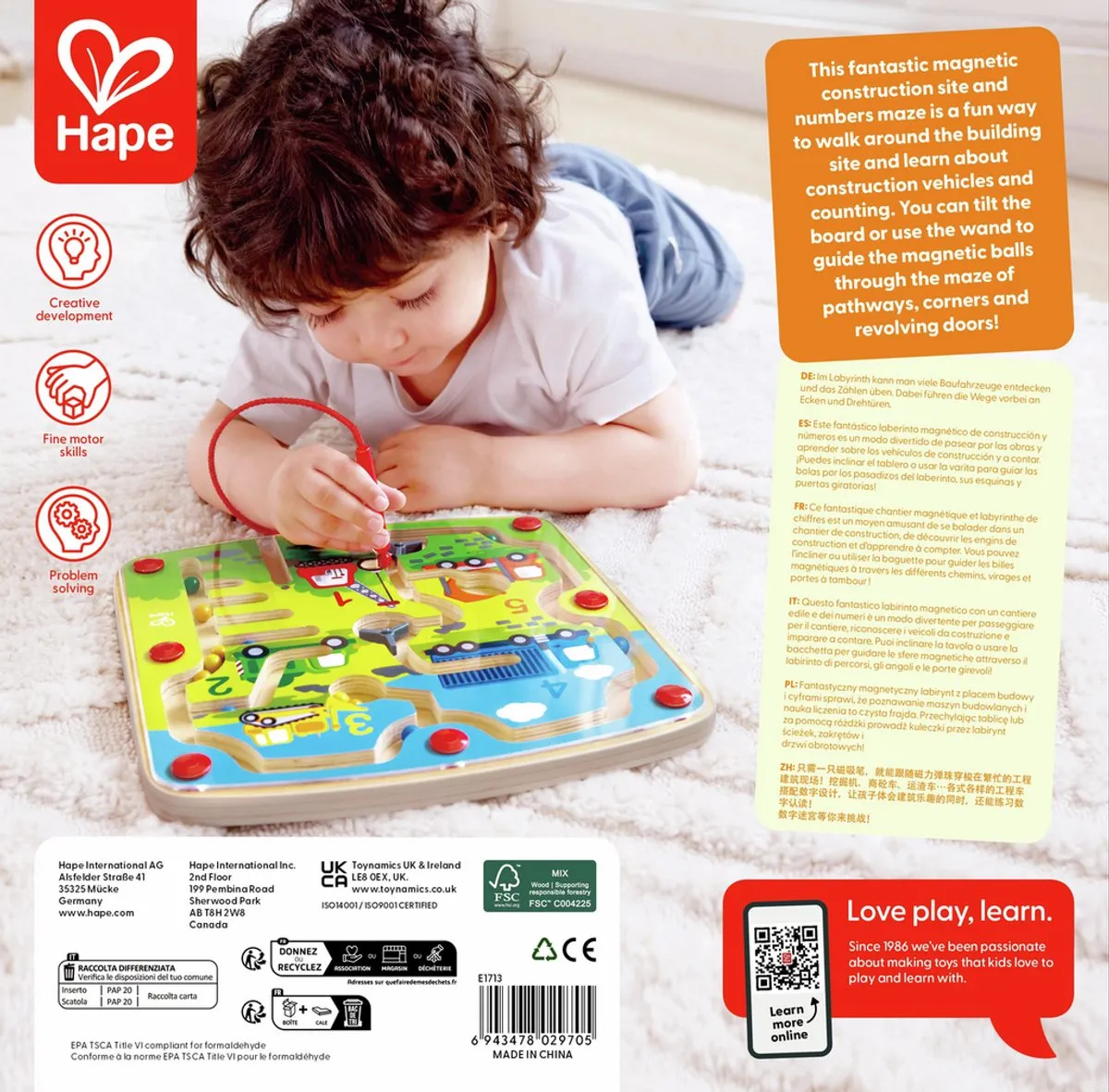 Hape Labyrinth E1713 - Bouwset - afbeelding 4 van 6